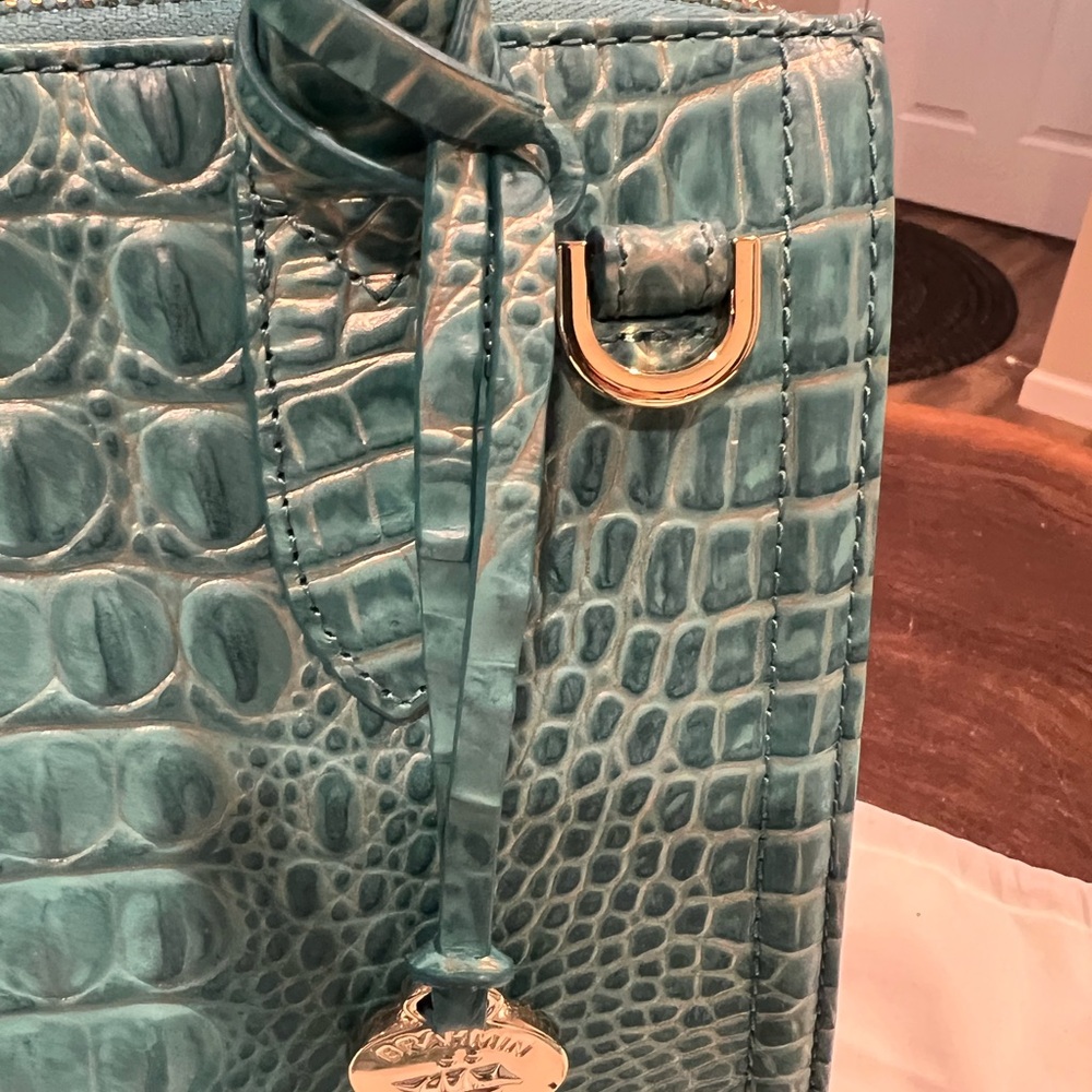 NWOT Brahmin Small Caroline & Veronica Wallet Set in Mermaid Green - Picture 3 of 13